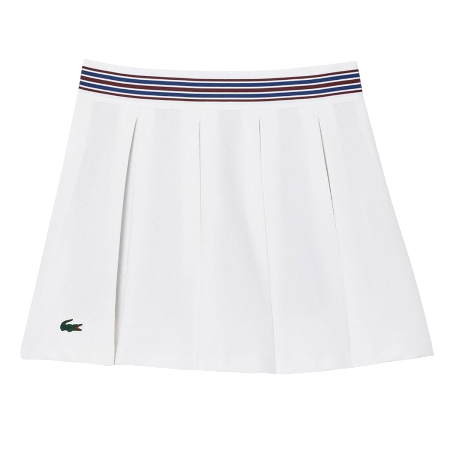 Lacoste - Rock für Damen Piqué - Tennis (Weiß/Blau) Image