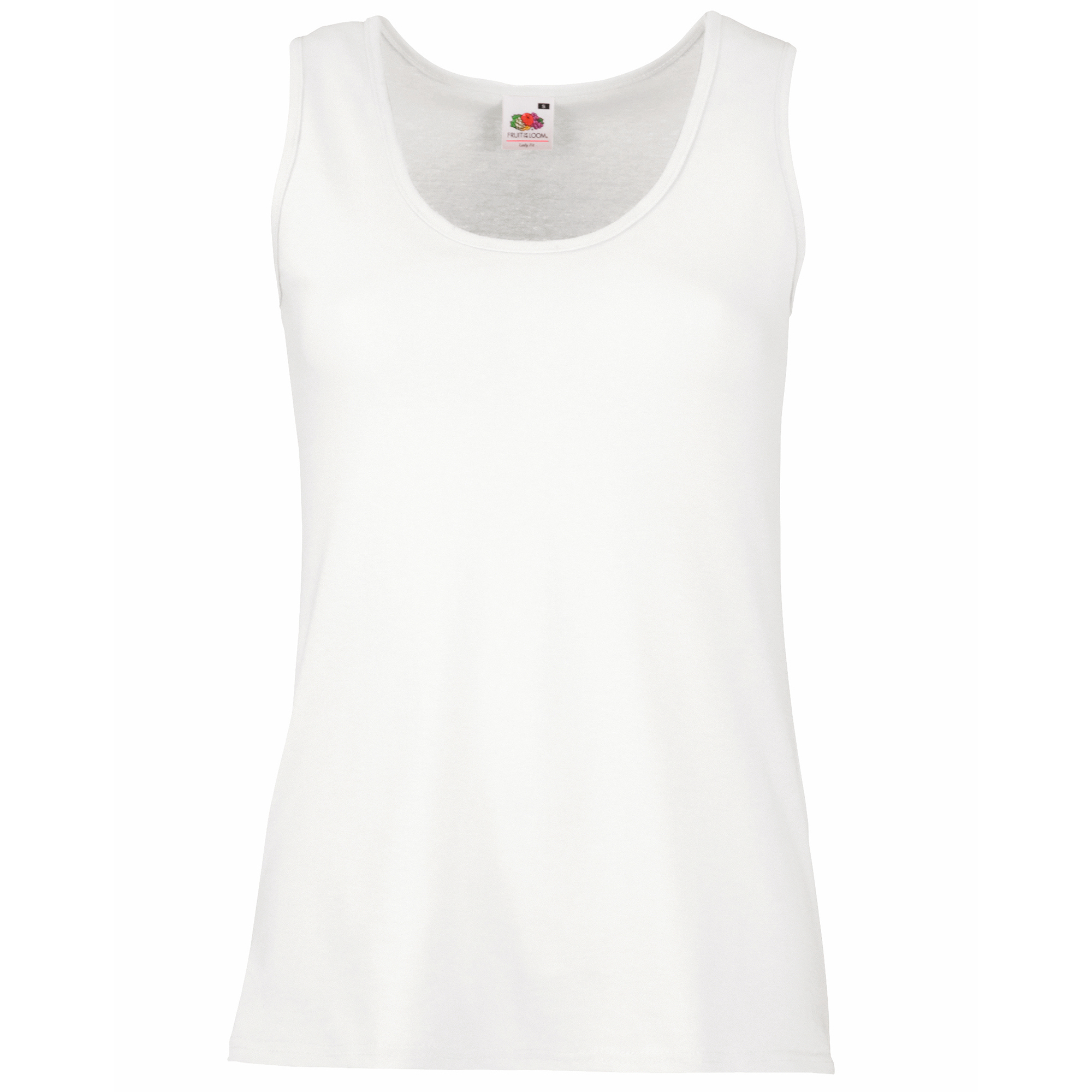 Fruit Of The Loom Lady-Fit Valueweight Damen Tank-Top (Weiß) Image