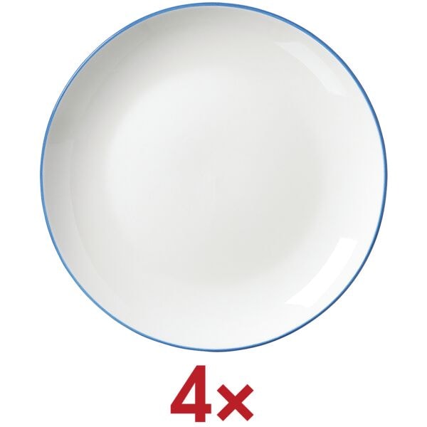 Ritzenhoff & Breker 4-tlg. Dessertteller-Set »Adela« 20,5 cm blau, 20.5x2.5 cm
