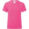 Fruit Of The Loom Mädchen Iconic T-Shirt (Fuchsia)