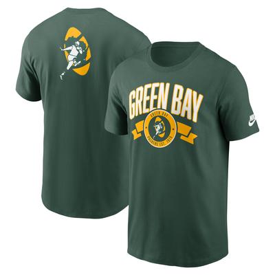 Green Bay Packers Nike Rewind Essential Baumwoll-T-Shirt – Herren Image