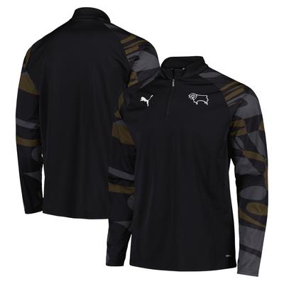 Derby County PUMA Heim Pre Match Midlayer - Schwarz Image