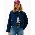 Tommy Hilfiger Jacke "DF WOOL BLEND REG" Damen BLUE, Gr. 34/36/38/40/42, Wolle, Jacken outdoor