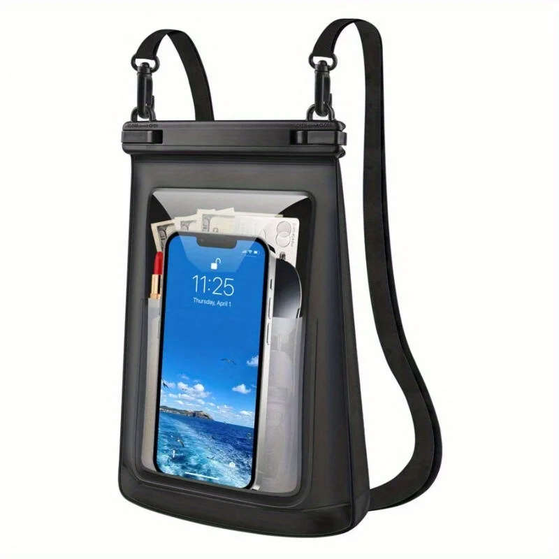 HAISSKY Große wasserdichte Handytasche für iPhone 17 16 Pro Max 17 Air 16E 15 Plus Schwimmen Reise Strandtaschen mit Dichtungsstreifen Image