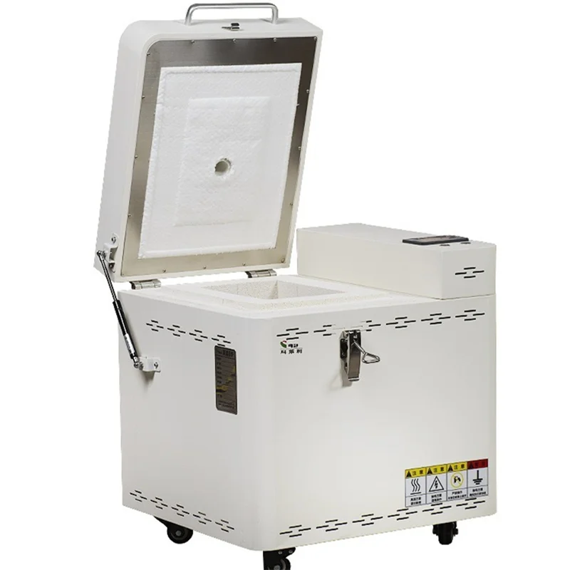 Elektrischer Ofen, Töpferbrennungsausrüstung, staubfrei, hochtemperaturbeständig, intelligenter elektrischer Ofen, Keramik, experimentelles Brennen von Keramik Image