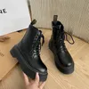 Neue Frauen Stiefel Casual Schuhe Leder Luxus Damen Klassische Punk Weibliche Goth Schuhe Hohe Plattform Stiefel Frauen Stiefel Zapatos Mujer