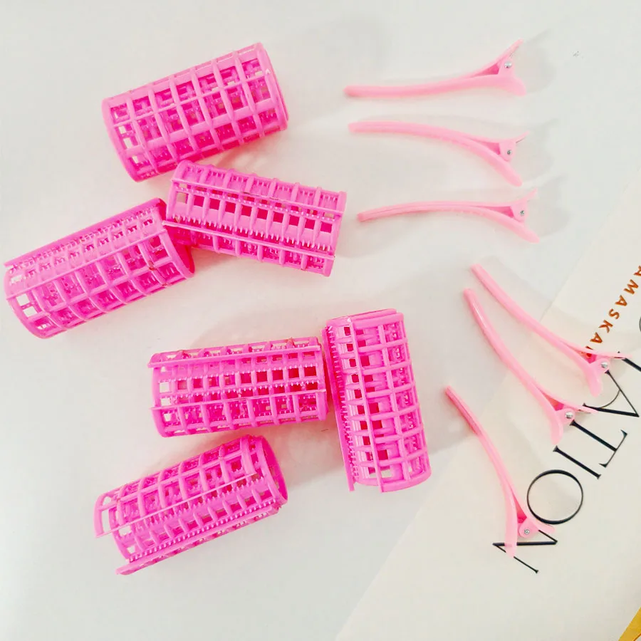 12 teile/satz Selbstklebende Air Bar Lockenstab Rohr Magic Roll Haar Styling Werkzeug mit Pony Clip für Kreative Curling und Styling Image