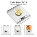 Bilancia da cucina intelligente in acciaio inossidabile ad alta precisione bilancia per condimenti da 5kg Display ad alta precisione batteria elettronica per pesi da forno