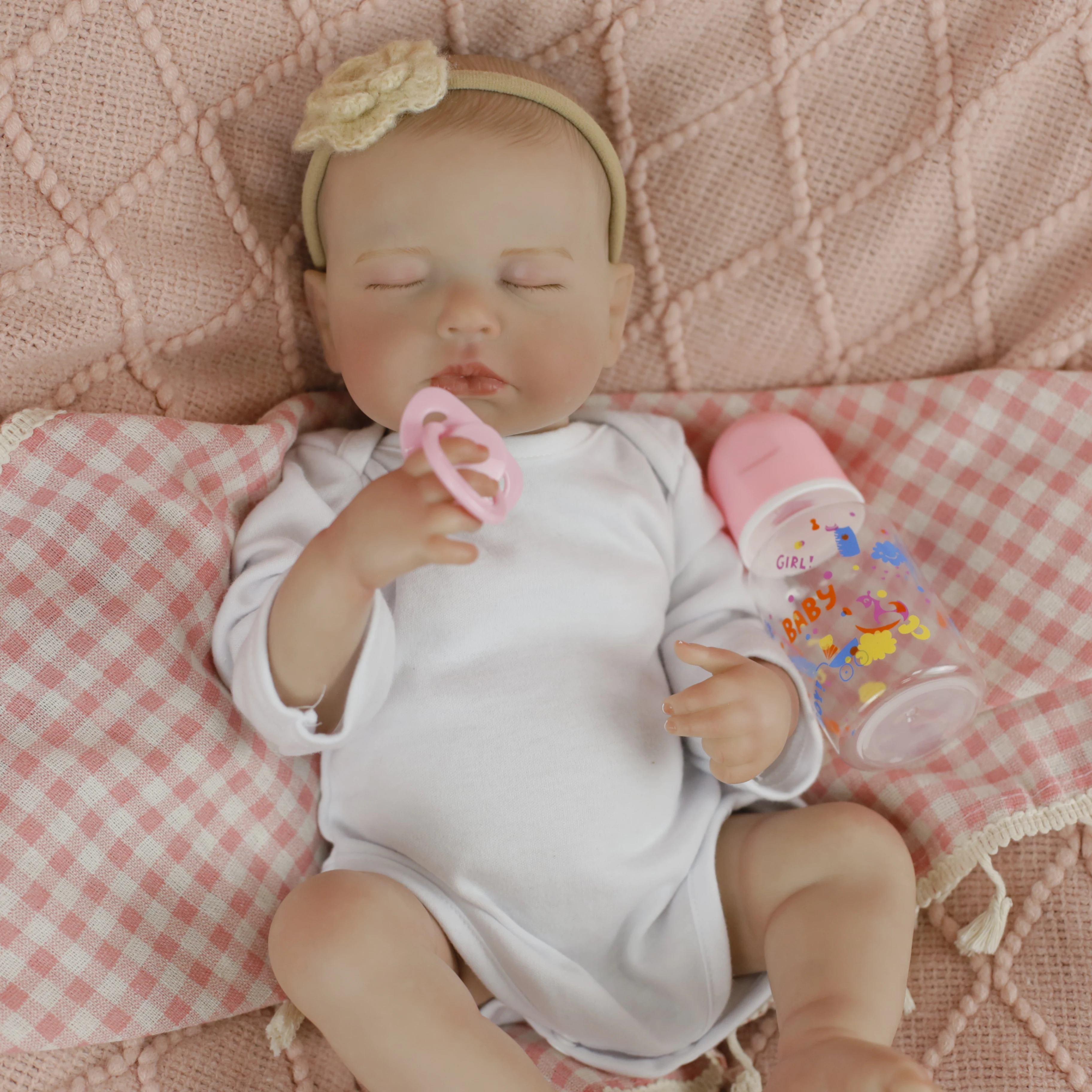 Lifereborn Realistische 45CM LouLou Reborn Junge und Mädchen Handgemachte De Silicona De Cuerpo Completo Reborn Baby Puppen Für Kinder Spielzeug geschenk