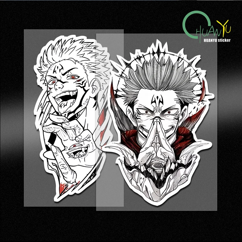 Spell Fight Aufkleber Gojo Goxia Yujie Computer Wasserdichter Aufkleber Reflektierendes elektrisches Motorrad Kratzblockierendes Autoaufkleber Image