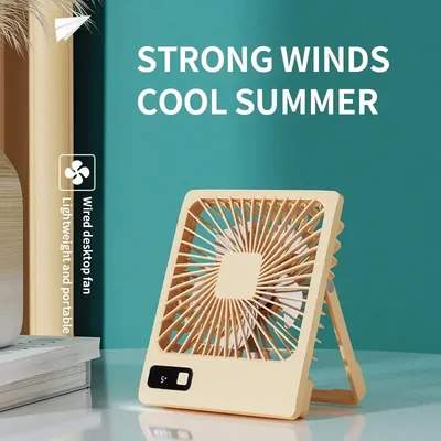 Personal Mini Cooling Desk Fan,5 Speeds 4 Inch Small USB Portable Fan, Silent Desktop Fan For Home Office Bedroom Dorm Indoor