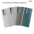 6.55 "Per Realme GT Master Explorer Edition Custodia posteriore Cover posteriore in vetro, Riparazione Sostituisci la custodia della batteria del telefono + Obiettivo della fotocamera con logo