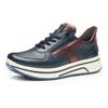 Sneaker ARA "SAPPORO", Damen, Gr. 7,5 (41), bunt (nachtblau, braun), Glattleder, sportlich, Schuhe, Plateausneaker, Schnürschuh in Komfortweite H (= sehr weit)