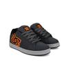 Sneaker DC SHOES "Net", Gr. 8(40,5), grau (grau, schwarz, orange), 52.5% Leder, 47.5% Synthetikmaterial, Schuhe