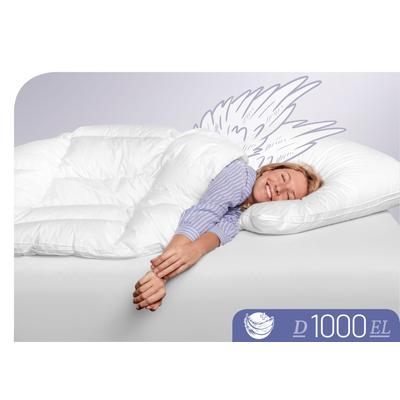 Daunenbettdecke SCHLAFSTIL "D1000", weiß, B:135cm L:200cm, Bezug: 100% Baumwolle. Füllung: 100% Eiderdaune, Bettdecken, Höchste Leichtigkeit Image
