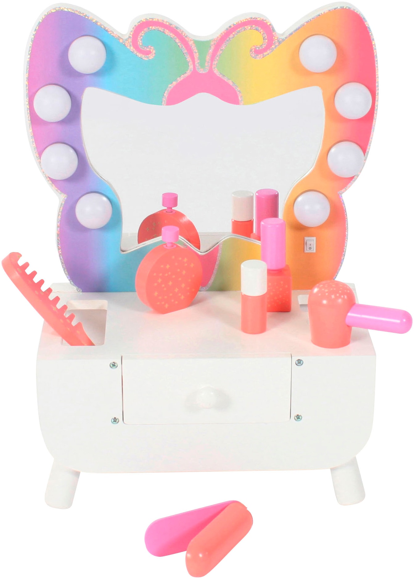 Schminktisch CHIC2000 "Tabletop weiß", weiß, Tische, Kinder, B/H/T: 17cm x 41cm x 17cm, Schminktisch, B:17cm H:41cm T:17cm