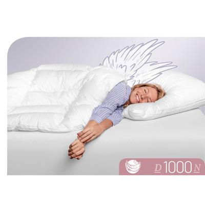 Daunenbettdecke SCHLAFSTIL "D1000", weiß, B:135cm L:200cm, Bezug: 100% Baumwolle. Füllung: 100% Eiderdaune, Bettdecken, Höchste Leichtigkeit Image