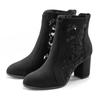 High-Heel-Stiefelette LASCANA "Ankle Boot, Stiefel", Damen, Gr. 39, schwarz, Obermaterial: 100% Textilmaterial. Futter: 100% Textilmaterial. Decksohle: 100% Lederimitat. Laufsohle: 100% Synthetik, unifarben, feminin, Schuhe, mit modischer Spitze und...