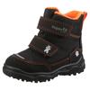 Winterboots SUPERFIT "HUSKY1 WMS: mittel", Kinder, Gr. 29, orange (schwarz, orange), Textil, casual, Schuhe, Snowboots mit wasserdichtem SYMPATEX, Größenschablone zum Download