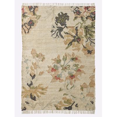 Teppich HEINE HOME Gr. 2, bunt (natur, bunt), B:70cm H:5mm L:140cm, Viskose, Baumwolle, Jute, Polyester, Jute, Teppiche Image