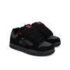 Sneaker DC SHOES "DC Coiler", Gr. 11,5(45), rot (schwarz, grau, rot), 42.52% Leder, 34.74% Synthetikmaterial, 22.74% Polyester, Schuhe