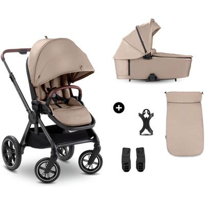 Kombi-Kinderwagen HAUCK "Comfort N Care Air", Baby, braun (mocca), Aluminium, Polyester, Kinderwagen, Belastbarkeit bis 22 kg