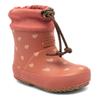 Gummistiefel BISGAARD "baby thermo rubber", Kinder, Gr. 24, ruby heartbeat, Gummi, gemustert, Basic, Schuhe, Regenstiefel mit Wollfutter, Größenschablone zum Download