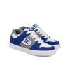 Sneaker DC SHOES "Pure", Kinder, Gr. 1,5(32,5), weiß, blau, grau, Obermaterial: Leder / Futter: Textil / Außensohle: Gummi, Schuhe