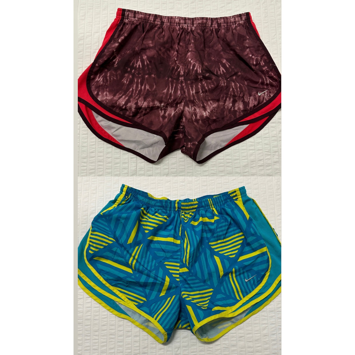 Nike Shorts | Bundle Nike Womens Dri Fit Athletic Shorts Large Lot Of 2 | Color: Blue/Purple | Size: L