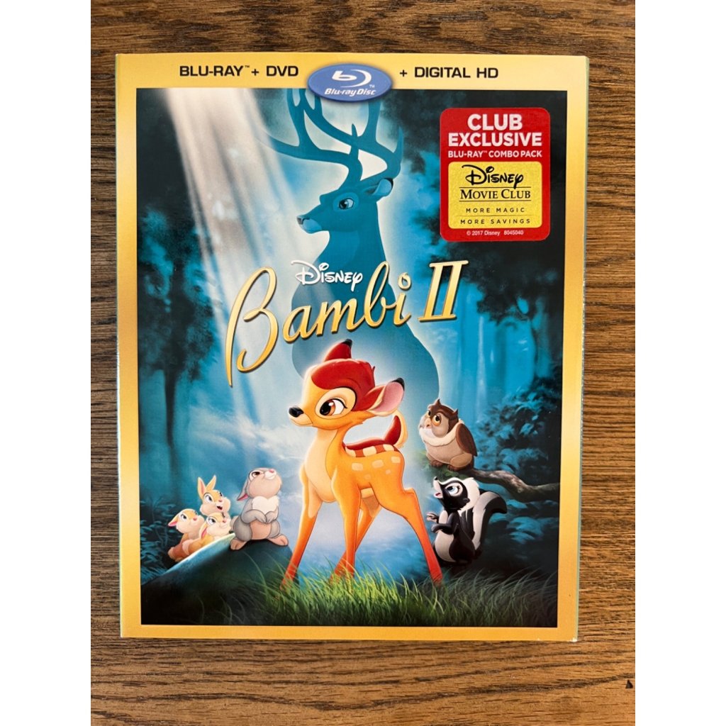 Disney Media | Disney Bambi Ii Blu-Ray + Dvd + Digital Hd Combo Pack Kids Movie | Color: Blue/Yellow | Size: Os