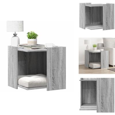 Vidaxl - Katzenklo Grau Sonoma 53x53x51 cm Holzwerkstoff - Katzenklo - Katzentoilette - Katzenklo Image