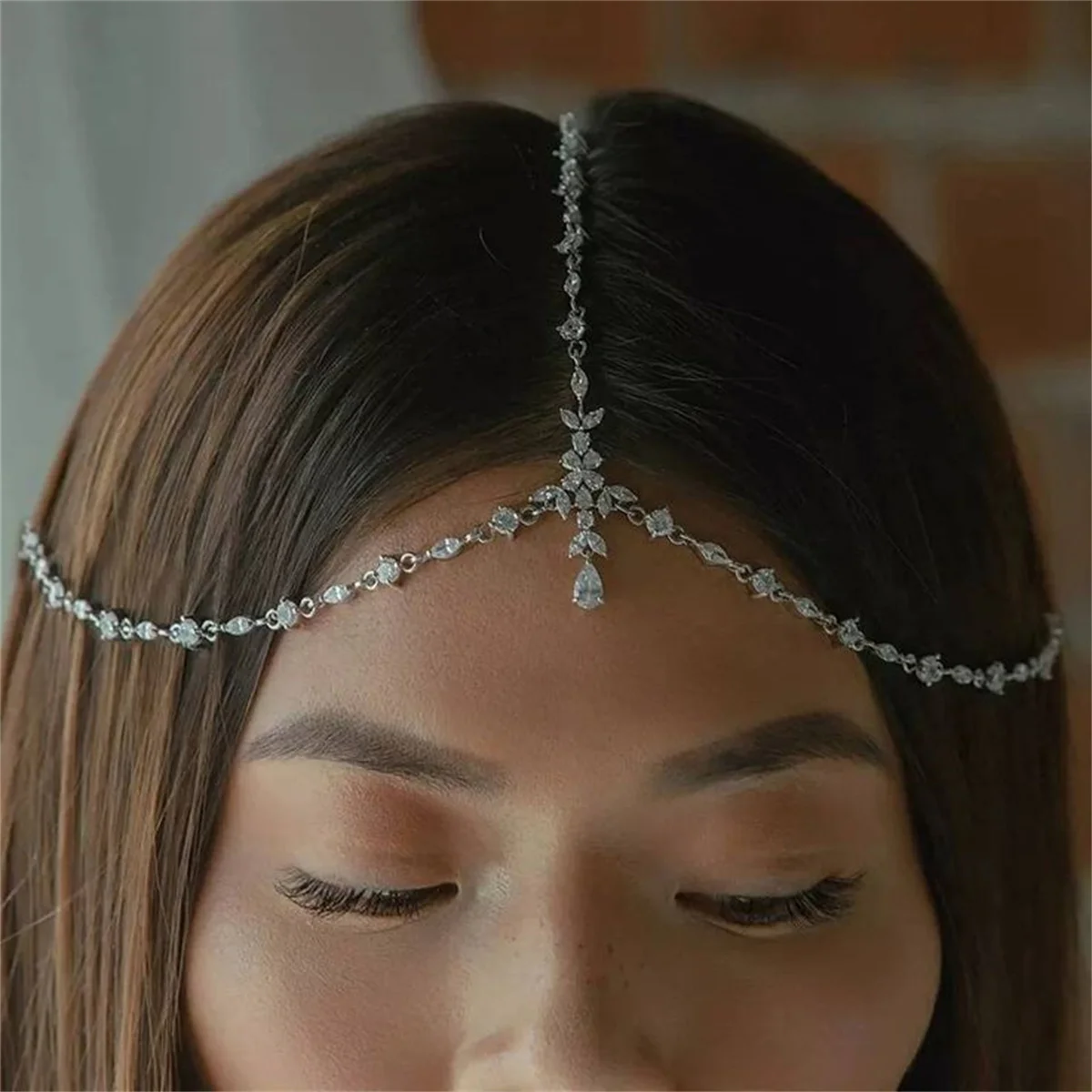 Mode elegante glänzende Strass Stirnbänder Hochzeit Bankett Kleid Stirnbänder Accessoires wunderschöne Damen Schmuck Accessoires