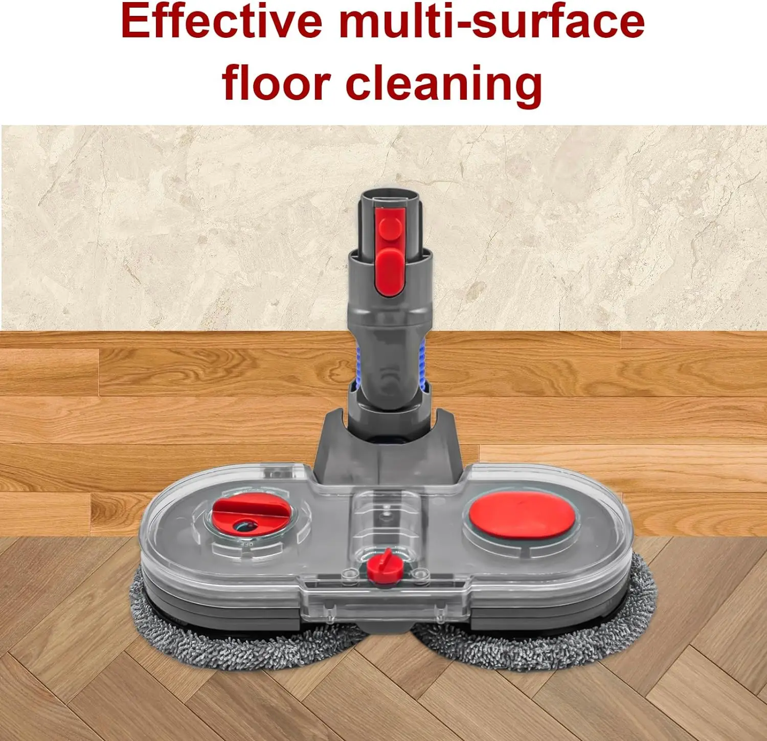 Fighter Elektrischer Moppkopf-Aufsatz für Dyson V7 V8 V10 V11 V15 kabelloser Staubsauger Nass-Trocken-Mopp-Reinigungskopf Bodenbürste Image
