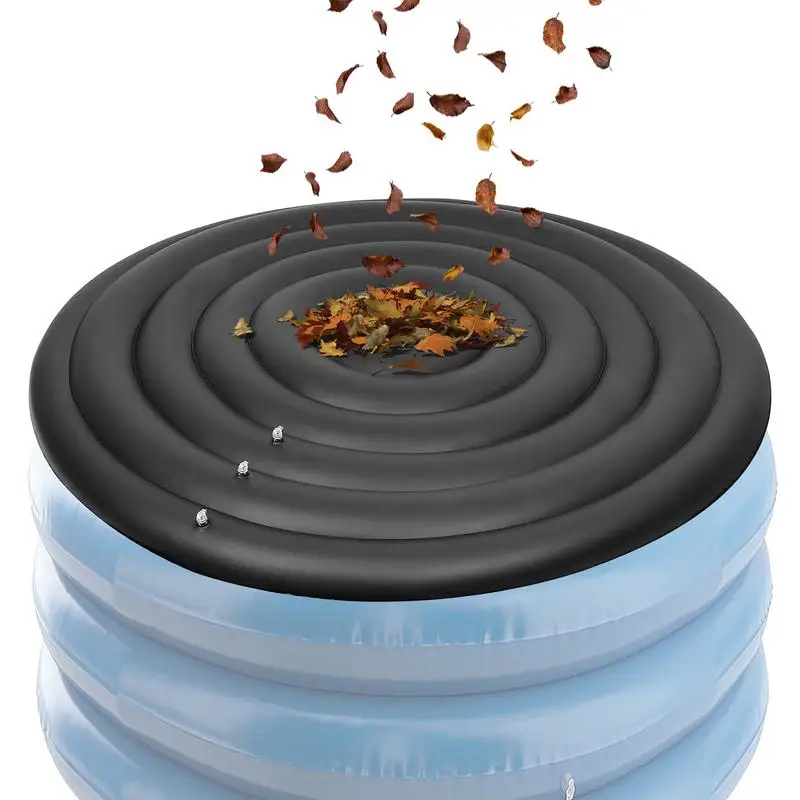 Runde Whirlpool-Abdeckung, Spa-Pool-Schutzdeckel, tragbar, rund, aufblasbare Whirlpool-Abdeckung, Ersatz für den Familiengarten im Hotel Image