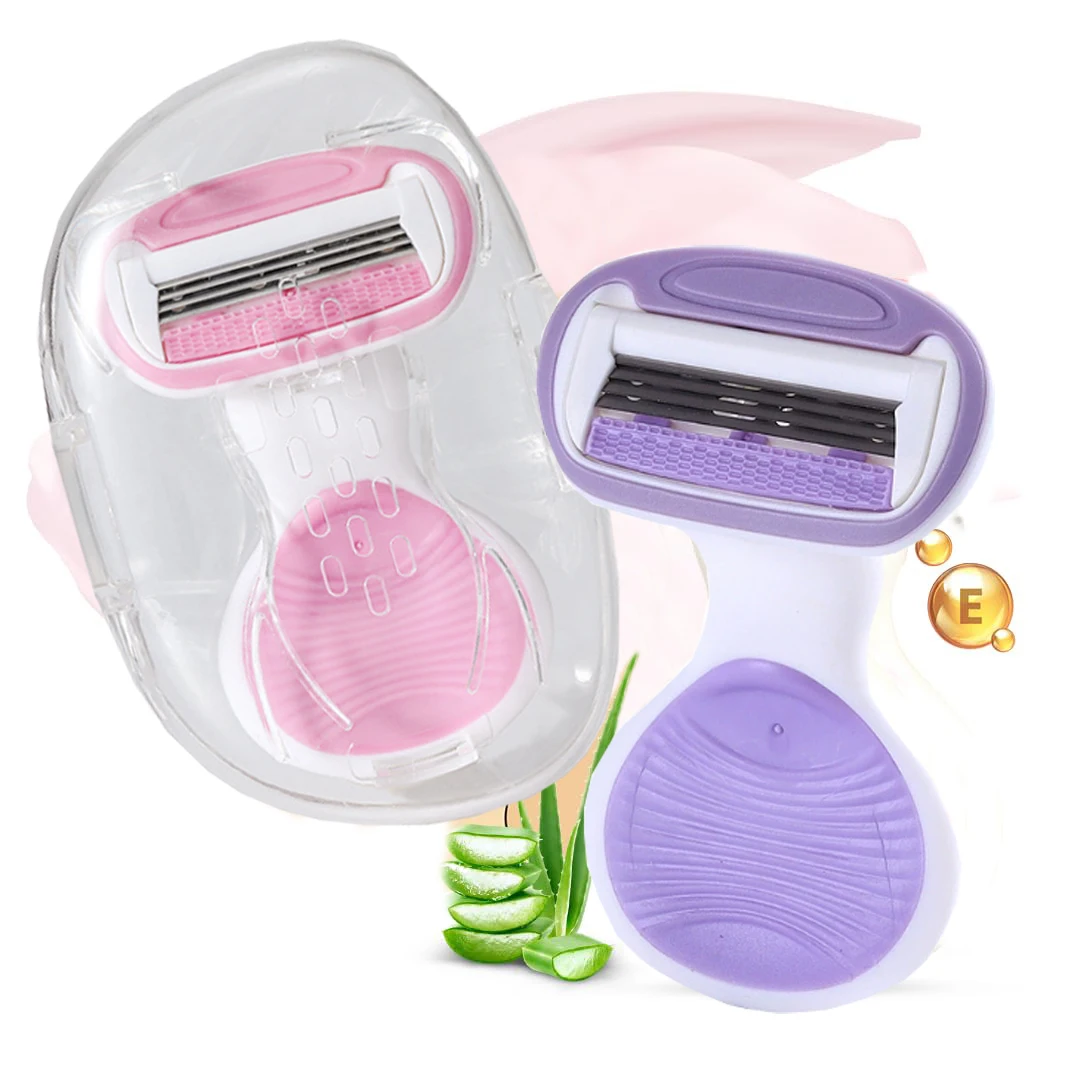 1 Stück Körperrasierer Mini für Frauen | Präzisionsrasur | Reiseetui im Lieferumfang enthalten | Glatte, sanfte Haarentfernung für empfindliche Haut Image