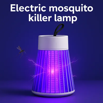 Mosquito Killer Lamp Two-in-One Electric Insect Zapper USB Bug Trap for Bedroom Outdoor Use, Portable for Moths Wasps Gnats