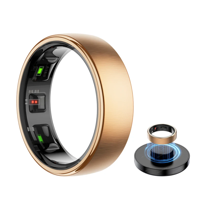 Neue R10 Smart Ring Männer Frauen Herzfrequenz Blut Sauerstoff Monitor Multi-sport Modus IP68 & 5ATM Wasserdicht smart Ring für Android IOS Image