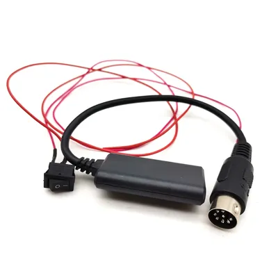 Round 8Pin CD Changer Bluetooth Module Music Aux IN Adapter For Nissan Teana JK230 JM230 JK200 2004-2008 Old Version CD