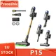 Proscenic P15 Aspirapolvere portatile senza fili, 50kPa 580W Spazzola anti-groviglio con aspirazione potente Filtro a 6 strati, Luce verde