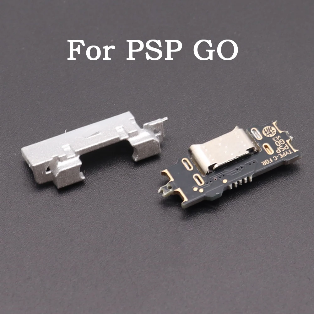 2er-Set DIY USB-Anschluss USB-C USB Typ-C Ladeanschluss Buchse Schnittstellenanschluss für Sony PSP GO Konsole Ersatzteil Image