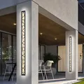Porche mur LED lampe IP65 extérieur étanche lumière noire jardin Villa Garage Patio terrasse luminaires antirouille 110V220V