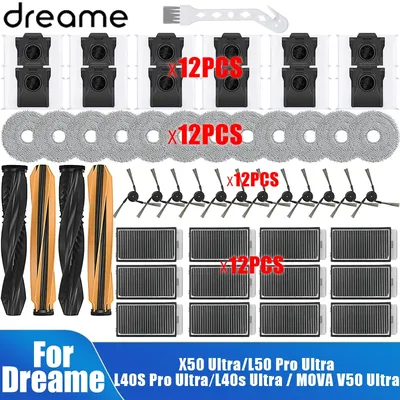 Dreame X50 Ultra /X50 Master/L50 Pro Ultra/L40S Pro Ultra Ersatzteil, Hauptseitenbürste, Filter, Mopp, Stoffbeutel, Ersatzteil Image