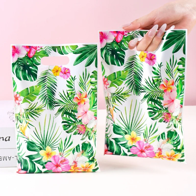 Hawaiian Flamingo Geschenktüten Sommer Alles Gute zum Geburtstag Party Dekoration Kinder Gefälligkeiten Handheld Süßigkeiten Taschen Baby Geburtstag Party Supplies Image