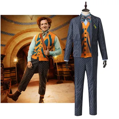 Film Hexen Praxis Cosplay Kostüm Gestreiften Top Hosen Komplettes Set männer Musical Bühne Leistung Halloween Party Theater Kleidung Image