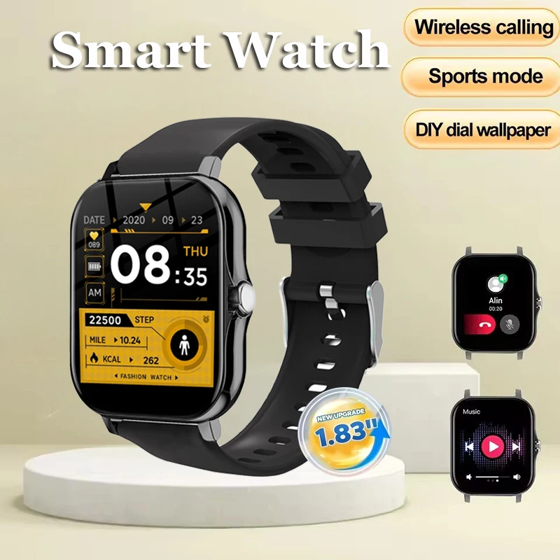 Ola Esporte Smartwatch 2025, Herzfrequenz, Blutsauerstoff-/Druckmessgerät, HD, Bluetooth, Anruf, GPS, Bewegung, Sport, wasserdichte Smartwatch Image