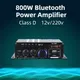 Amplificatore Bluetooth da 800 W Amplificatore di potenza in classe D a 2 canali USB SD AUX Audio Karaoke Amplificatori Home Theater portatili