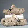 Sommer Männer Sandalen Licht EVA männer Casual Schuhe Loch Schuhe Clogs Liebhaber Hause Garten Im Freien Männliche Strand Flache Hausschuhe große Größe 47