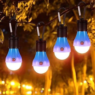 4pcs Camping Lanterns Portable LED Outdoor Waterproof Tent Lights 50LM Waterproof Camping for Backpacking Hiking Fishing Emergency Hanging Light Lightweight