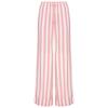 Pyjamahose S.OLIVER, Damen, Gr. 44, N-Gr, rosa (rosa gestreift), Web, Obermaterial: 100% Viskose, gestreift, ausgestellt lang, Hosen, Breiter Aufschlag am Saum