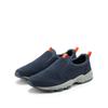 Sneaker JOHN DEVIN "Lederschuh", Herren, Gr. 44, blau (marine), Obermaterial: 80% Rindsleder, 20% Textilmaterial. Futter: 100% Textilmaterial. Decksohle: 100% Textilmaterial. Laufsohle: 100% Synthetik, unifarben mit Farbeinsatz, kontrastfarbene...